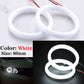 2pcs 80MM White Car COB LED Ring Angel Eyes Halo Fog Headlight Lamp Cover UK EE