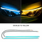 Pair Ultra Thin DRL Car Tube LED Strip Daytime Running Light Headlight UK e1