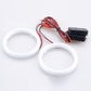 2PCS White Halo Fog Light Rings Angel Eyes Headlight Kit 70/80/90/100/110/120MM