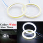 70MM COB LED Ring Angel Eye Halo Headlight Lamp Cover White Light Universal e2