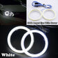 70MM COB LED Ring Angel Eye Halo Headlight Lamp Cover White Light Universal e2