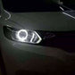 1 Pair Angel Eyes 80MM LED COB Chip Car Headlight Halo Ring Light DRL Fog Lamps