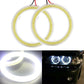 110mm White Front Auto LED Rings Angel Eyes Halo COB Fog Headlight Lamp Cover AE