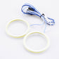 110mm White Front Auto LED Rings Angel Eyes Halo COB Fog Headlight Lamp Cover AE