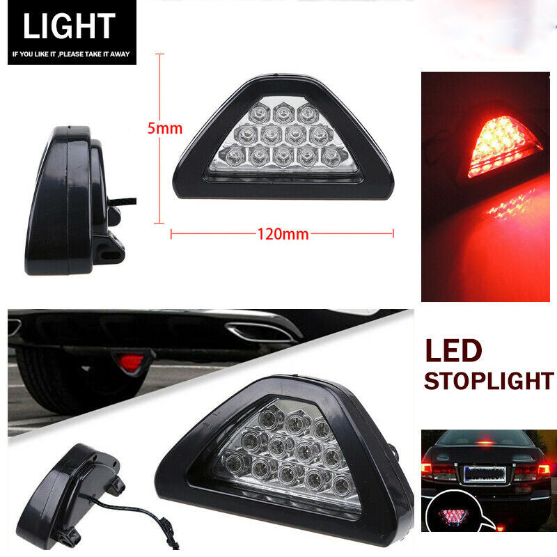 F1 Style Red Car DRL LED Tail Stop Fog Brake Flash Strobe Light Lamp Truck UK