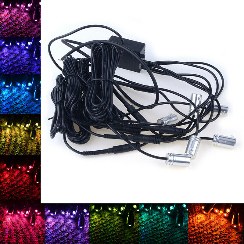 Car Truck RGB LED Strip Lights Interior Footwell Atmosphere Lamp Multicolor APP