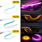 2x Sequential LED Strip Turn Signal DRL Daytime Running Lights Universal