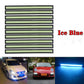 10PCS Ice Blue Car LED Strip DRL Running Daytime Light COB Driving Lights 17CM