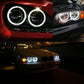 4pcs131mm Angel Eyes Light White Car Headlight LED Halo Lamp Universal UK