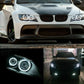 4pcs131mm Angel Eyes Light White Car Headlight LED Halo Lamp Universal UK