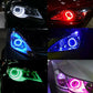 2PCS 60mm/70mm/80mm/90mm/100mm Car LED ring Angel Eyes Halo Fog Head Light UK