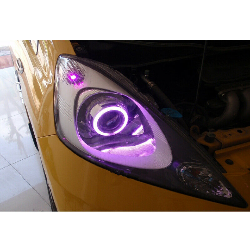 2PCS 60mm/70mm/80mm/90mm/100mm Car LED ring Angel Eyes Halo Fog Head Light UK