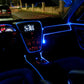 6x 8M RGB Car Fiber Optic Atmosphere Strip LED Light APP Waterproof DC Wireless