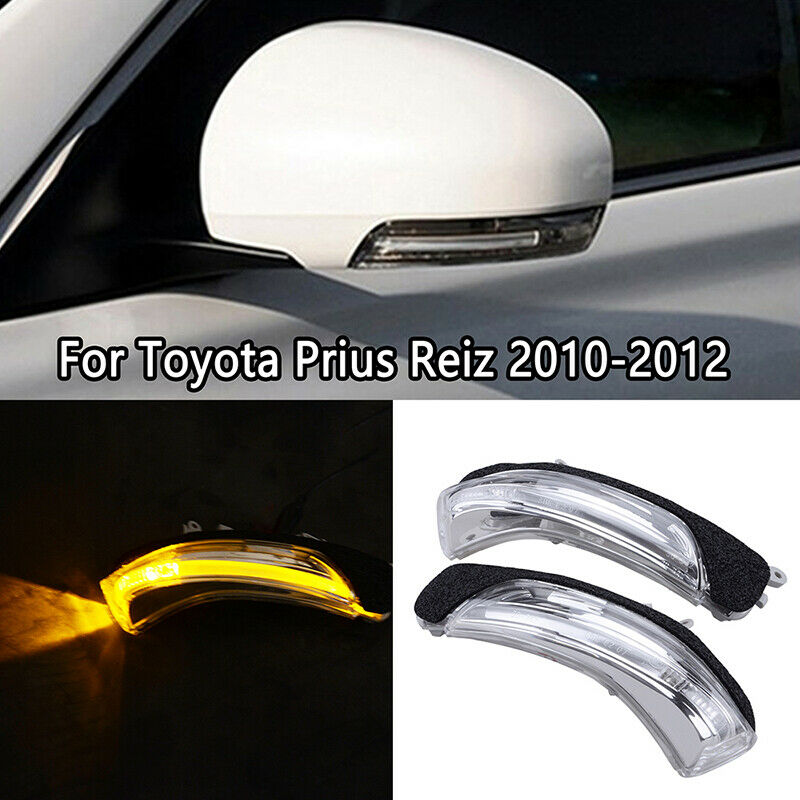 1 Pair Rear View Mirror Trun Signal LED Light Lamps For Toyota Reiz Prius 10-12