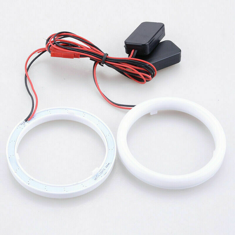 60/70/100/110MM Red COB LED Headlight Rings Halo Angel Eyes Universal High Power