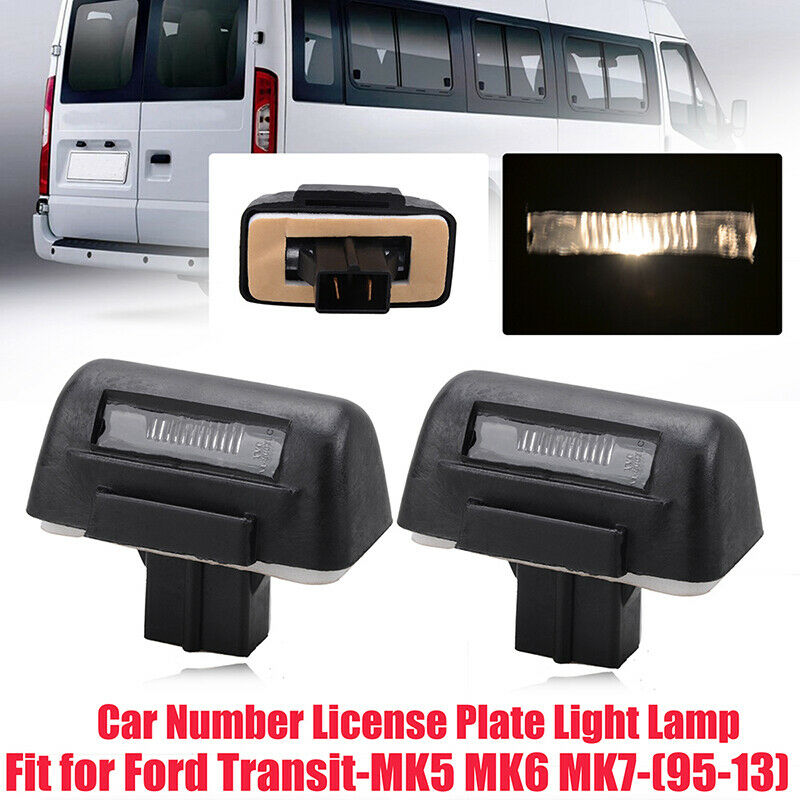 2X For Transit Connect MK6 MK7 Xenon White LED 6000K License Plate Lights Lamp