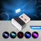 Mini USB LED IceBlue Color Wireless Lamp Car Atmosphere Light Colorful Accessory