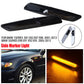 2x For BMW 1/3/5-Series F10 Style Smoke Amber LED Turn Signal Side Marker Lights
