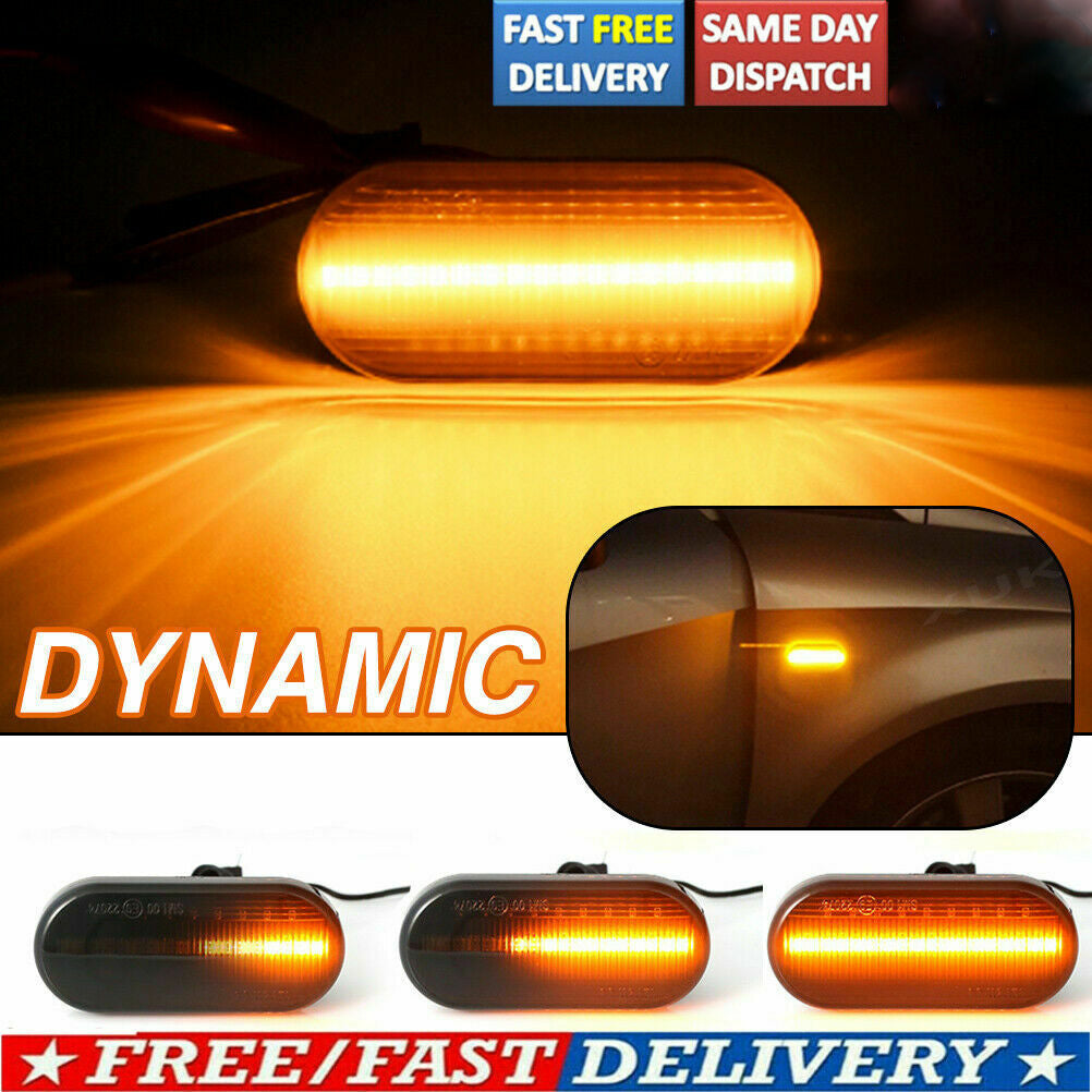 2xLED Side Marker Signal Light Indicator Repeaters Dynamic Flowing Fit For VW T5