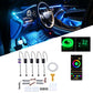 9in1 5m RGB LED Car Interior Fiber Optic Neon Strip Atmosphere Light APP Control