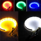 6000K Halo Motorcycle Projector Beam LED Angel Devil Eyes Head Lights 3inch