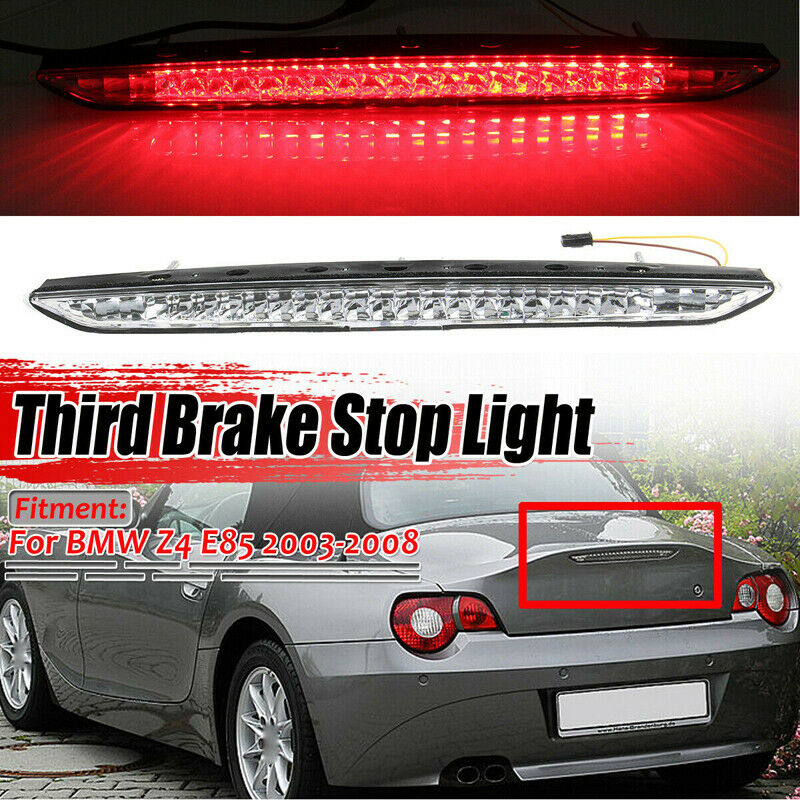 For 02-08 BMW Z4 E85 Clear Lens High Level 3rd LED Tail Brake Light 63256917378