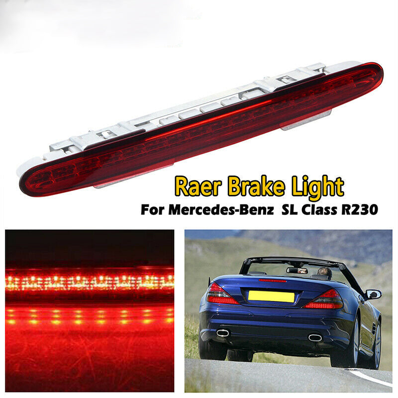 For RED LEN REAR LED THIRD STOP BRAKE LIGHT LAMP Mercedes Benz SL R230 2002-2012