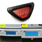 F1 Style 12-LED Car Vehicle Triangle Red Third Brake Stop Light Lamp Motorcycle