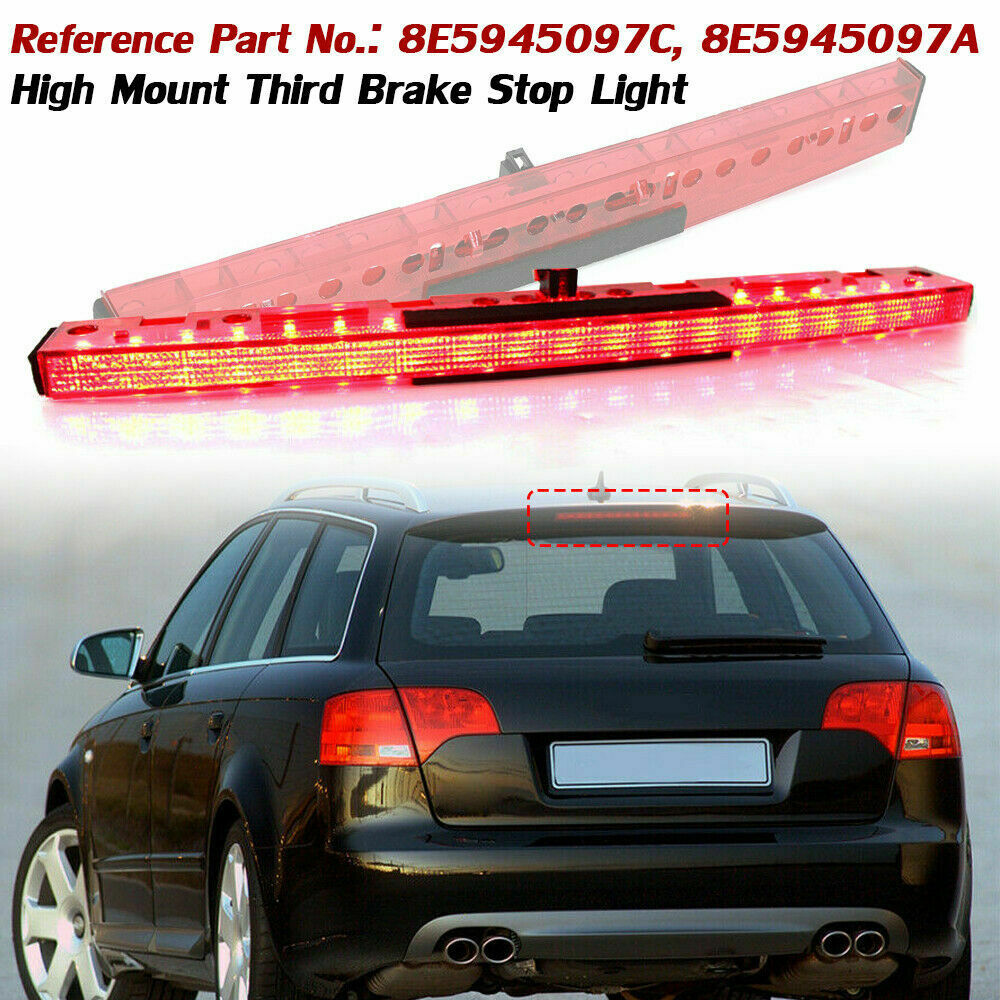 FITS AUDI A4 8E5 & B6 AVANT 2001-2005 REAR RED LED HIGH LEVEL BRAKE LIGHT UK