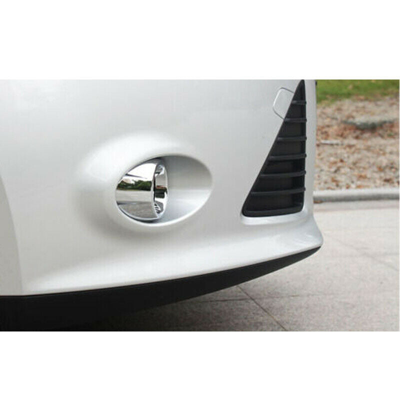 Driver Chrome Front Fog Light Cover Bezel Lamp Trims For Ford Focus 2012-2014