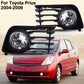 For Toyota Prius Front Bumper Fog Light Lamps +Cover Bezel Trim 2004-2009