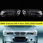 Headlight Lens Cover For 2002-2005 BMW E46 3 Series Replacement Left Right Side