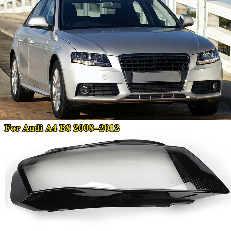 Right Driver Side For Audi A4 09-12 B8 Front Kit Cover Lens Headlight Headlamp