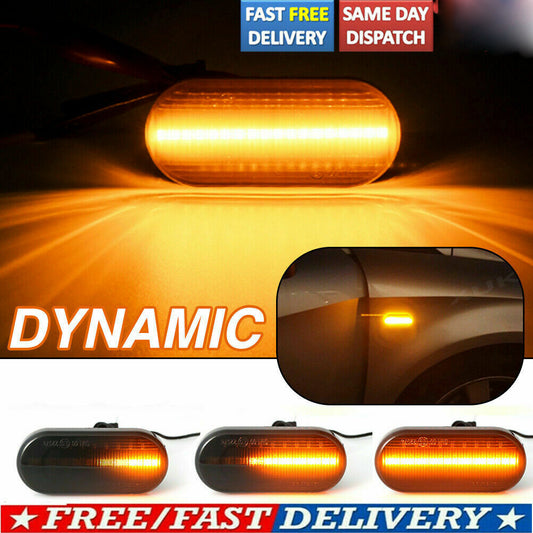 2xLED Side Marker Signal Light Indicator Repeaters Dynamic Flowing Fit For VW T5