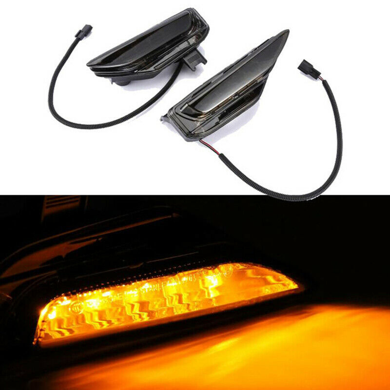 LED Fog Turn Signal Light Lamp Smoked Fit For Infiniti Q50 Q50S Sport 2014-2020