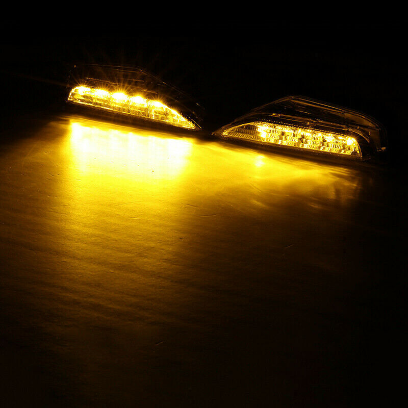 LED Fog Turn Signal Light Lamp Smoked Fit For Infiniti Q50 Q50S Sport 2014-2020