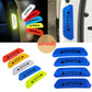 4xCar Door Open Reflective Sticker Tape Safety Warning Decal Sign Blue Universal