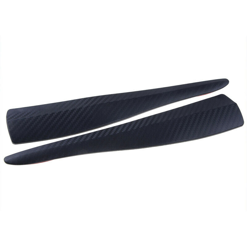 Car Carbon Fiber Anti-rub Strip Bumper Body Corner Protector Guard Trim 2PCS