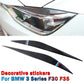 Auto Headlight Eyelids Eyebrow For BMW 3 Series F30 328 320i 13-18 Carbon Fiber