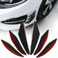 6Pcs/Set Carbon Car Front Bumper Lip Splitter Fins Body Spoiler Canards Fin Lip