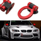 Red Bumper Front Tow Hook Trailer Tow Bar For JDM Racing Car Decor Universal