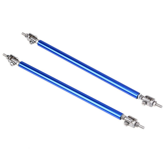 200mm Blue Adjustable Car Front /Rear Bumper Lip Splitter Strut Brace Rod Sport