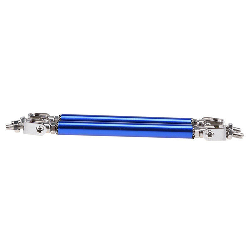2X 3.9''Adjustable Bumper Lip Splitter Rod Brace Tie Bar Support Blue Racecar ah