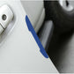 4pc Car Blue Door Edge Guard Strip Scratch Protector Anti-collision Rubber Trim