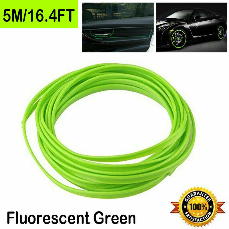 1x5M Green Color Perfect Car Styling Strips Trim Interior Door Moulding Line NEW