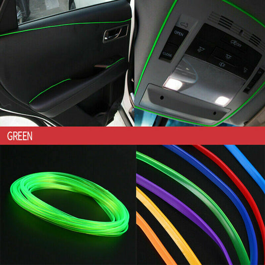 1x5M Green Color Perfect Car Styling Strips Trim Interior Door Moulding Line NEW