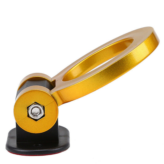 Yellow Universal Car Truck Ring Track Towing Racing Style Tow Hook Decor AH01