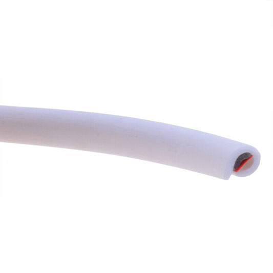 White 5M PVC Car Body Door Edge Protector Strip Guard Moulding Trim Bumper Decor