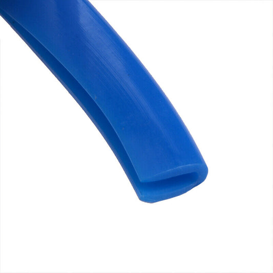 5m Blue V-shape Car Door Rear Edge Protector Seal Strip Guard Trim Rubber For VW