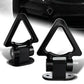 1pc Black Universal Car Racing Triangle Tow Hook Front Rear Bumper Decoration